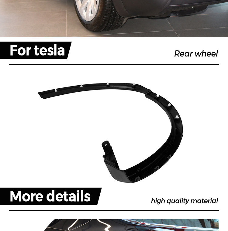 Tesla Model X Bakre Side Wheel Fender Flare Forming Oem