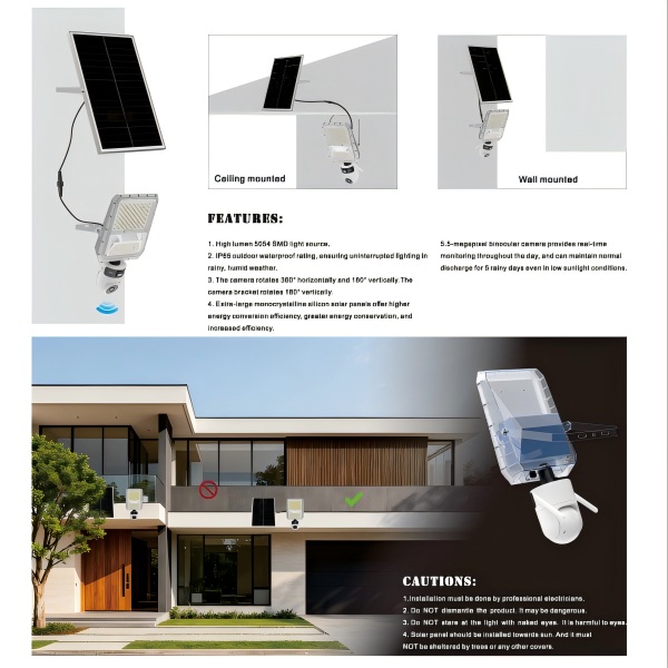 Солнечный прожектор с камерой0303