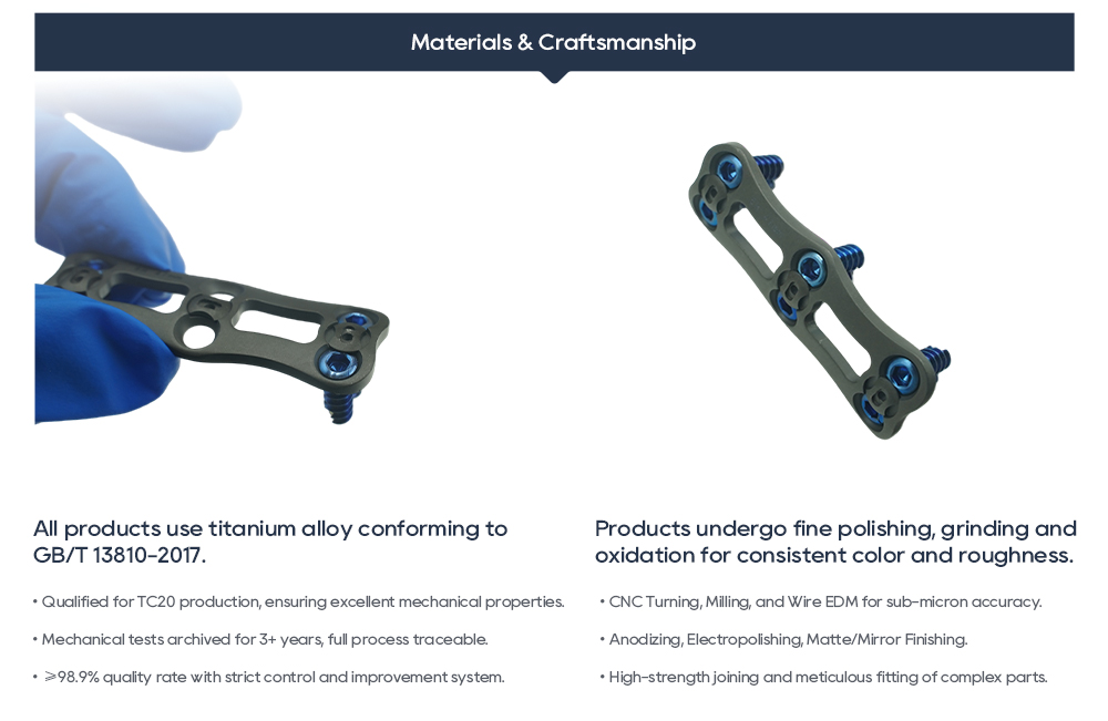 Komplet kirurških instrumentov za sistem sprednje cervikalne plošče v sterilizacijskih pladnjih