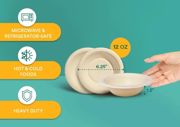 Sind gro&szlig;e Einweg-Serviersch&uuml;sseln, umweltfreundlich und sicher f&uuml;r hei&szlig;e und kalte Speisen