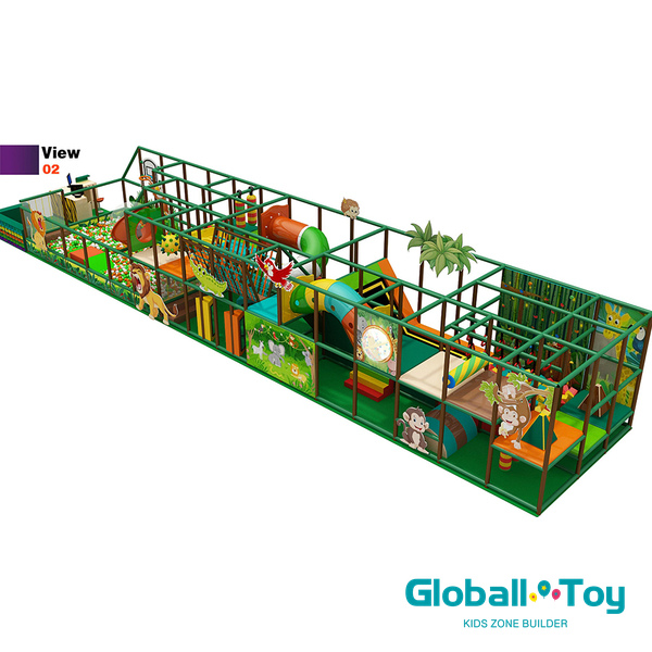 tobogán-túnel-parque infantil interior-selva personalizado-precio-de-fábrica-oem-para-fec