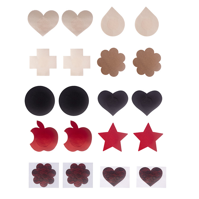 Saten Tek Kullanımlık G&ouml;ğ&uuml;s Ucu Pastiesi