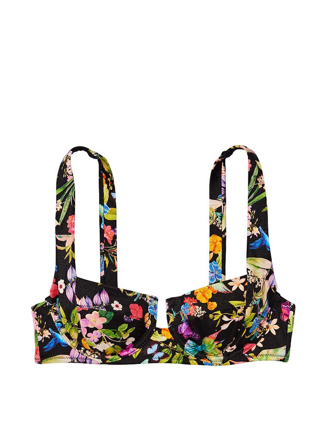 Bikini smocked tropical