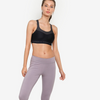 Ho&euml; Crossback Dames Sport Bra Swart
