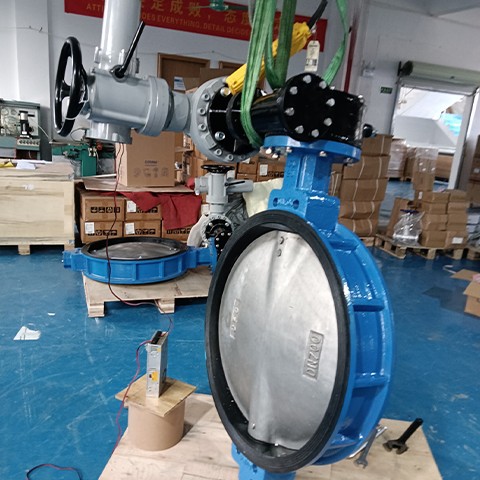 V&aacute;lvula de mariposa tipo oblea el&eacute;ctrica de acero inoxidable a prueba de explosiones HK60-EX-DS F&aacute;brica COVNA