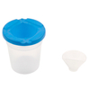 Leakproof Plastic Painting Cup Brush Washer Paint Cup with Plug on the Cap Dia.8cm x Height 9cm