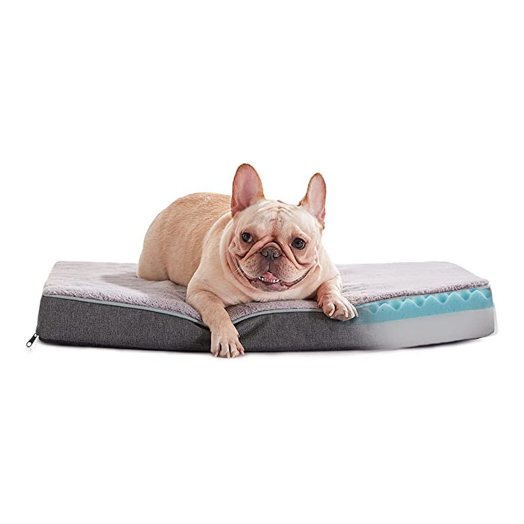 Extra Large Outdoor Eco Friendly Washable Fluffy Cooling Gel Memory Foam Sofa-style Orthopedic Pet Dog Bed Mattress