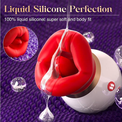 Vibrateur de jouets sexuels adultes en forme de bouche