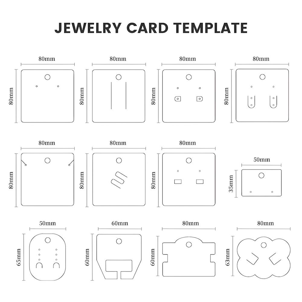 Szablon karty z biżuterią 1