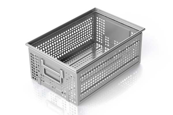cesta de limpieza de almacenamiento perforado de acero
