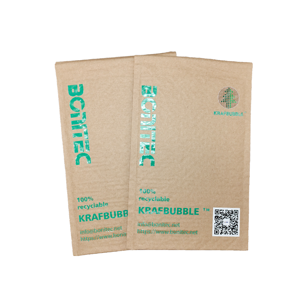 Anuncio publicitario KRAFBUBBLE marrón-mediano de 3 capas 200 piezas （200 mm × 315 mm / 7.78 '' × 12.4 ''）