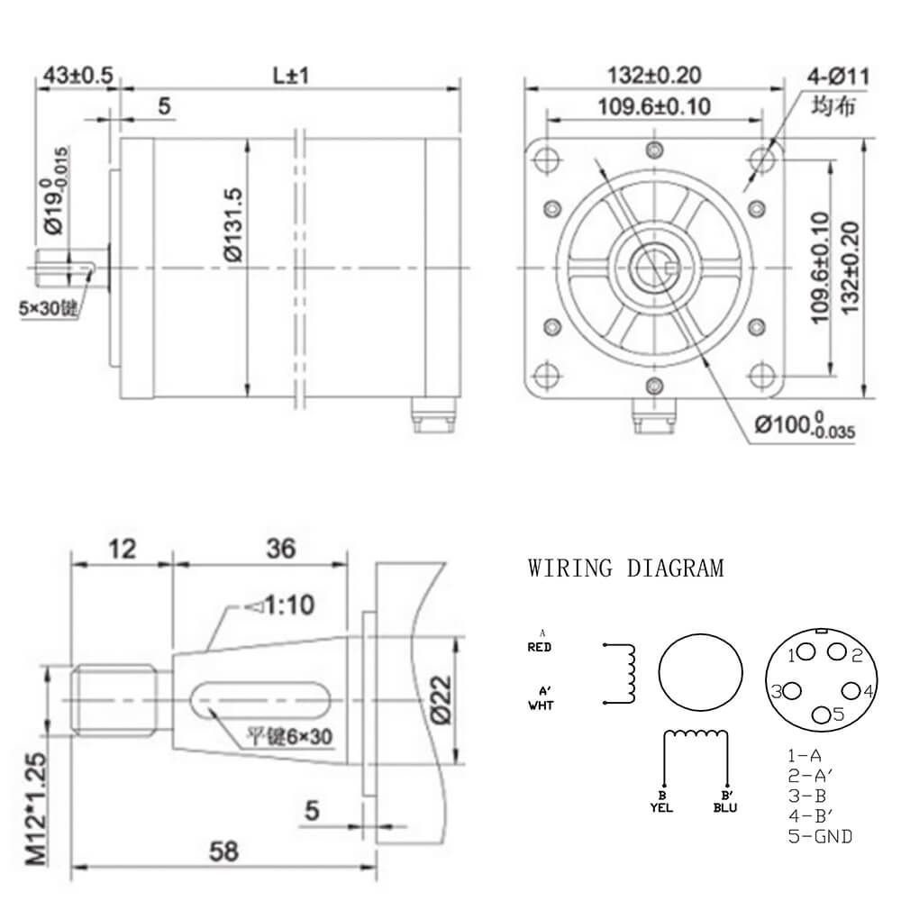 nema 52 stepper motor