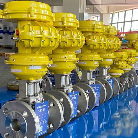 Pabrik COVNA Katup Kupu-Kupu yang Dioperasikan Worm Gear