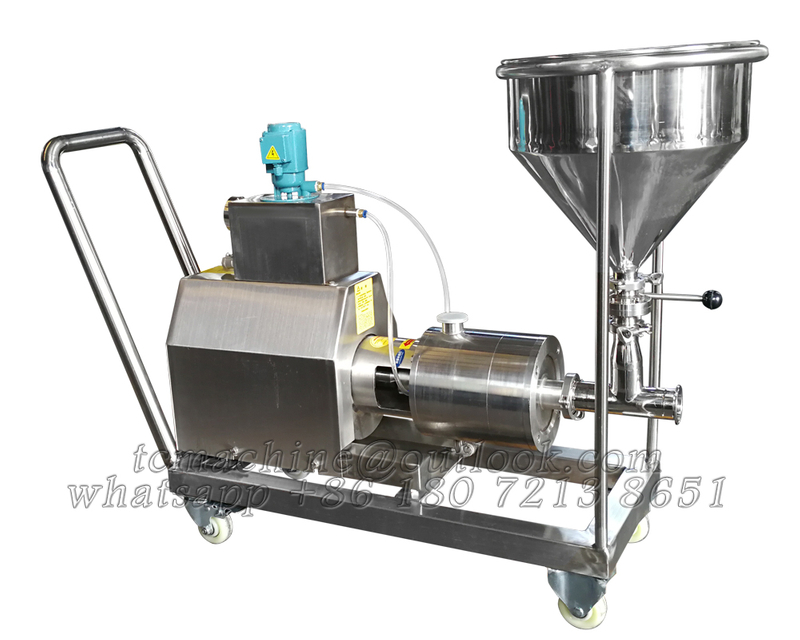 3 stage inline continuous mixer with castor