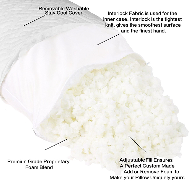 Healthy Memery Foam Sponge Sleeping Pillow 