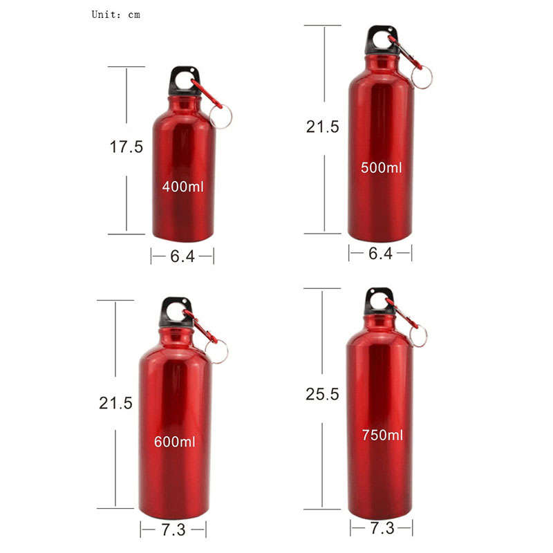 BPA Free Outdoor Hiking Camping Aluminum Bicycle Water Bottles