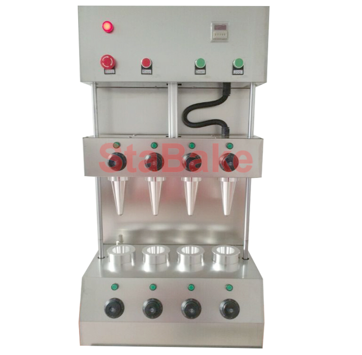 Pizza cone forming machine