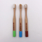 Cepillo de dientes de bambú con mango redondo para niños