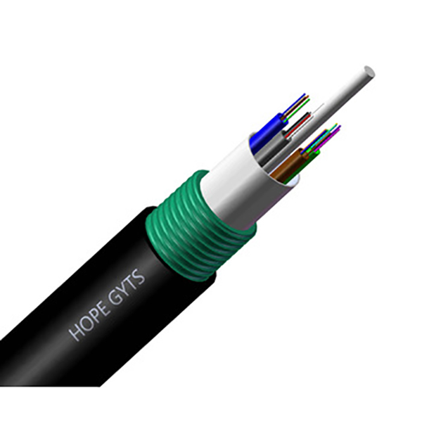 Cable de fibra óptica trenzado GYTS