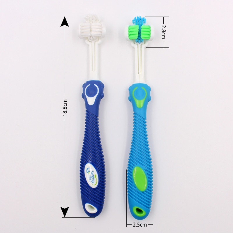 Cepillo de dientes patentado 3 Head Pets