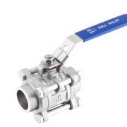Stainless Steel Socket Welded 3PC Ball Valve 1000WOG Butt Weld