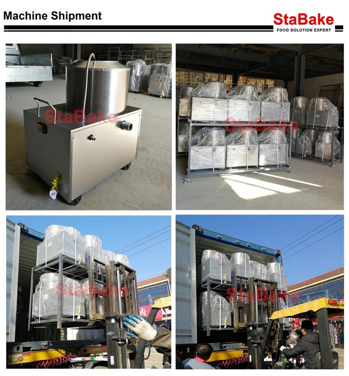 Commercial potato ginger peeling machine