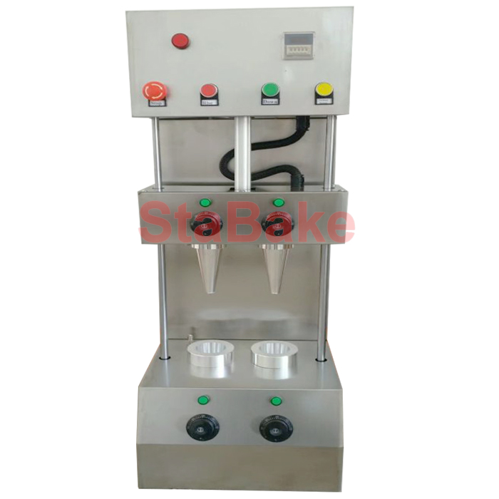 Pizza cone forming machine 