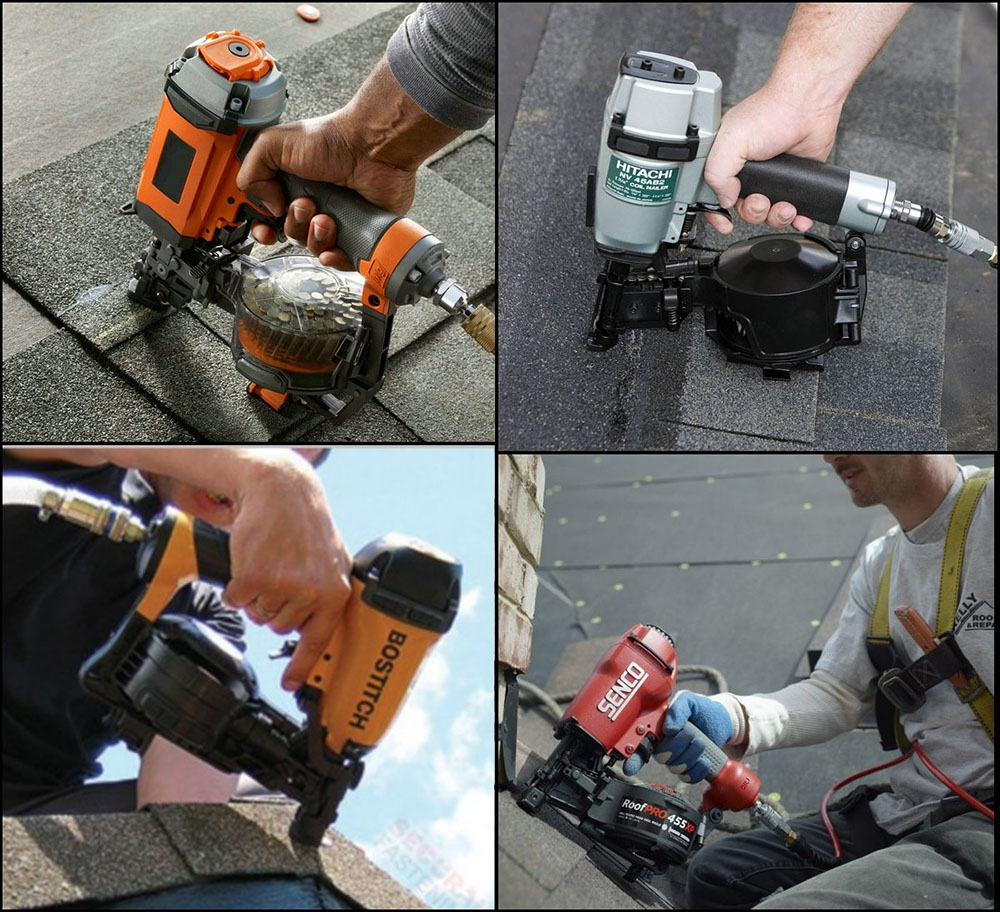 屋根用釘の設置