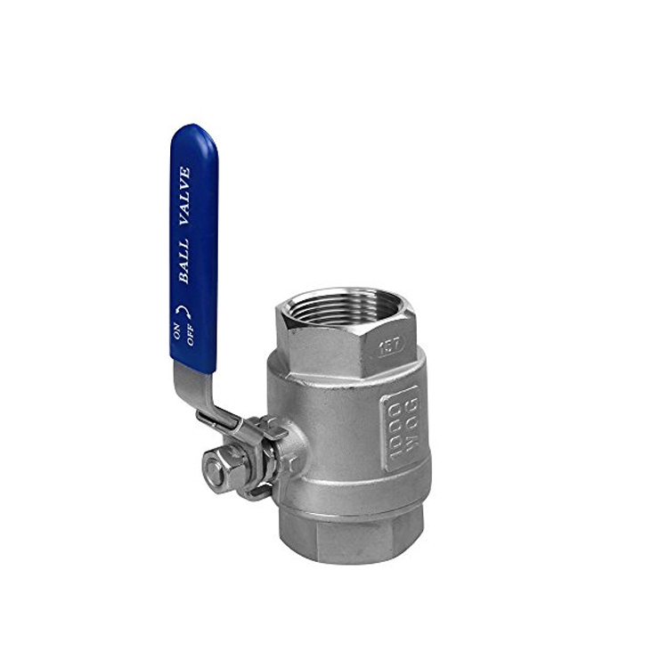 Female Full Port Stainless Steel 2piece Ball Valve 1000WOG