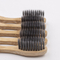 Cepillo de dientes de bambú con mango ondulado
