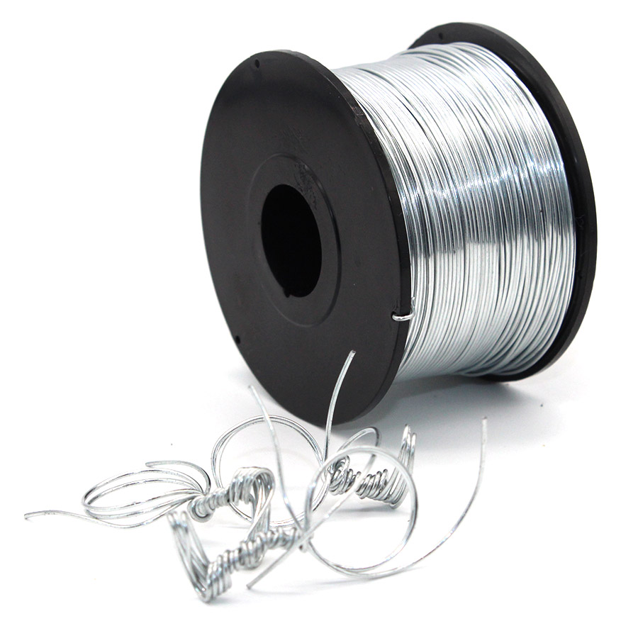 Smooth Galvanized Surface تفاصيل بكرة سلك ربط حديد التسليح