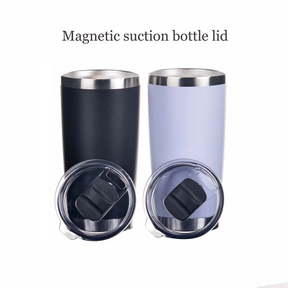 Wholesale 20oz Blank Insulated Double Wall Stainless Steel Powder Coated Tumbler Coffee Mug with Lid for Car Travel