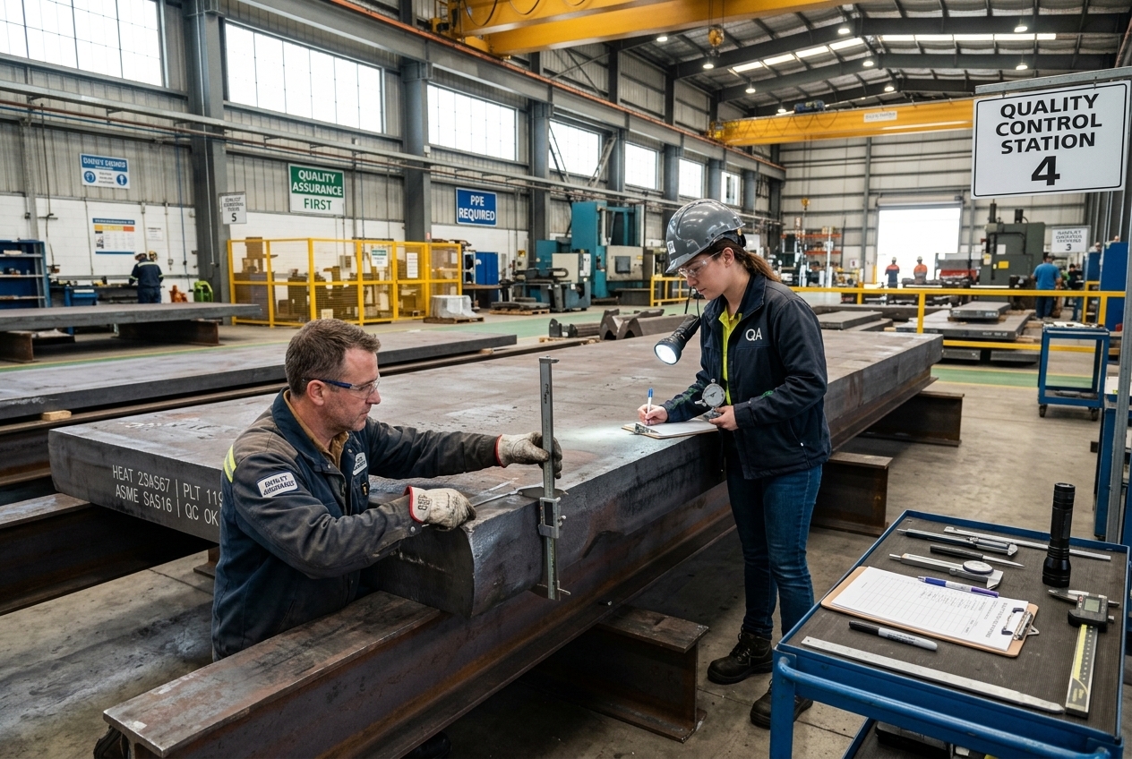 Коване на тежка стоманена плоча за Тайланд