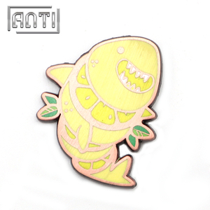 pretty golden goldfish zinc alloy hard enamel pin