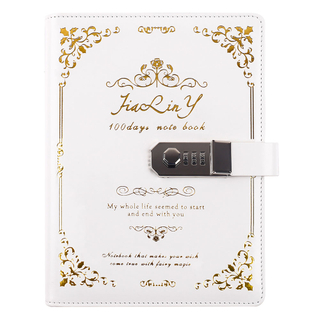 JIALINY A5 Locking Writing Journal (7*9.1*1.5 inches)