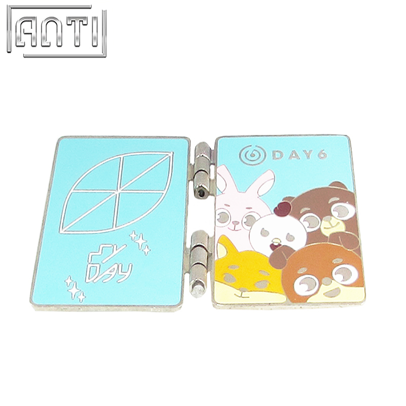 Fashions Magnificent Two-sided Blue Cute Cartoon Figure High Quality Hard Enamel Lapel Pin