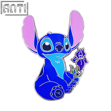 Custom Blue Is Famous Cartoon Animal Lapel Pin America Funny Cartoon Movie Art Excellent Design Hard Enamel Badge For Gift 