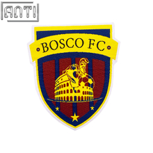 Custom Yellow Corporate Logo Embroidery Boutique Art Excellent Design Football Club Sports Embroidery Applique A Gift For Friend