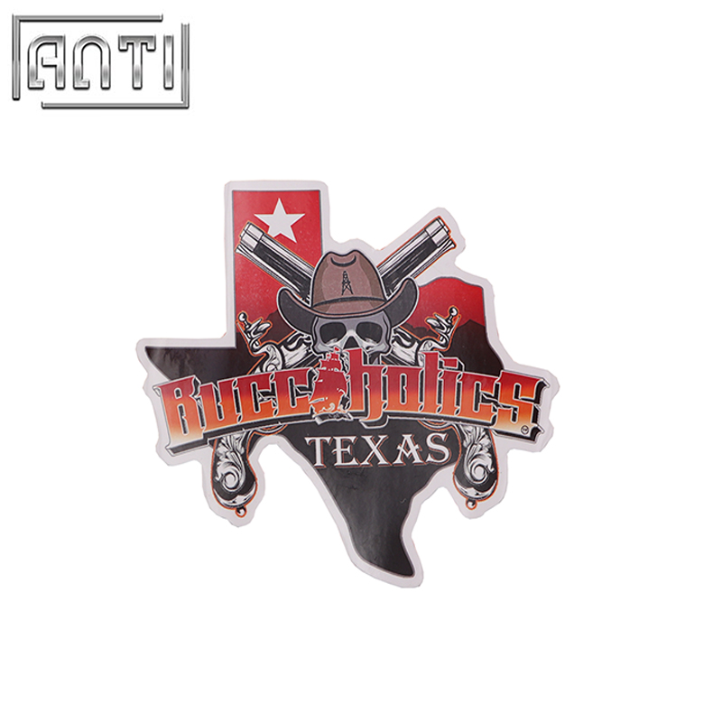 PVC texture cool red and black stickers from China manufacturer