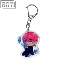 Custom Cute Cartoon Characters Acrylic Key Ring South Korea's Handsome Stars Offset Printing Key Ring A Gift For a Good Friend