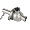 Sanitary Manual 3 way Clamped Divert Seat Valve