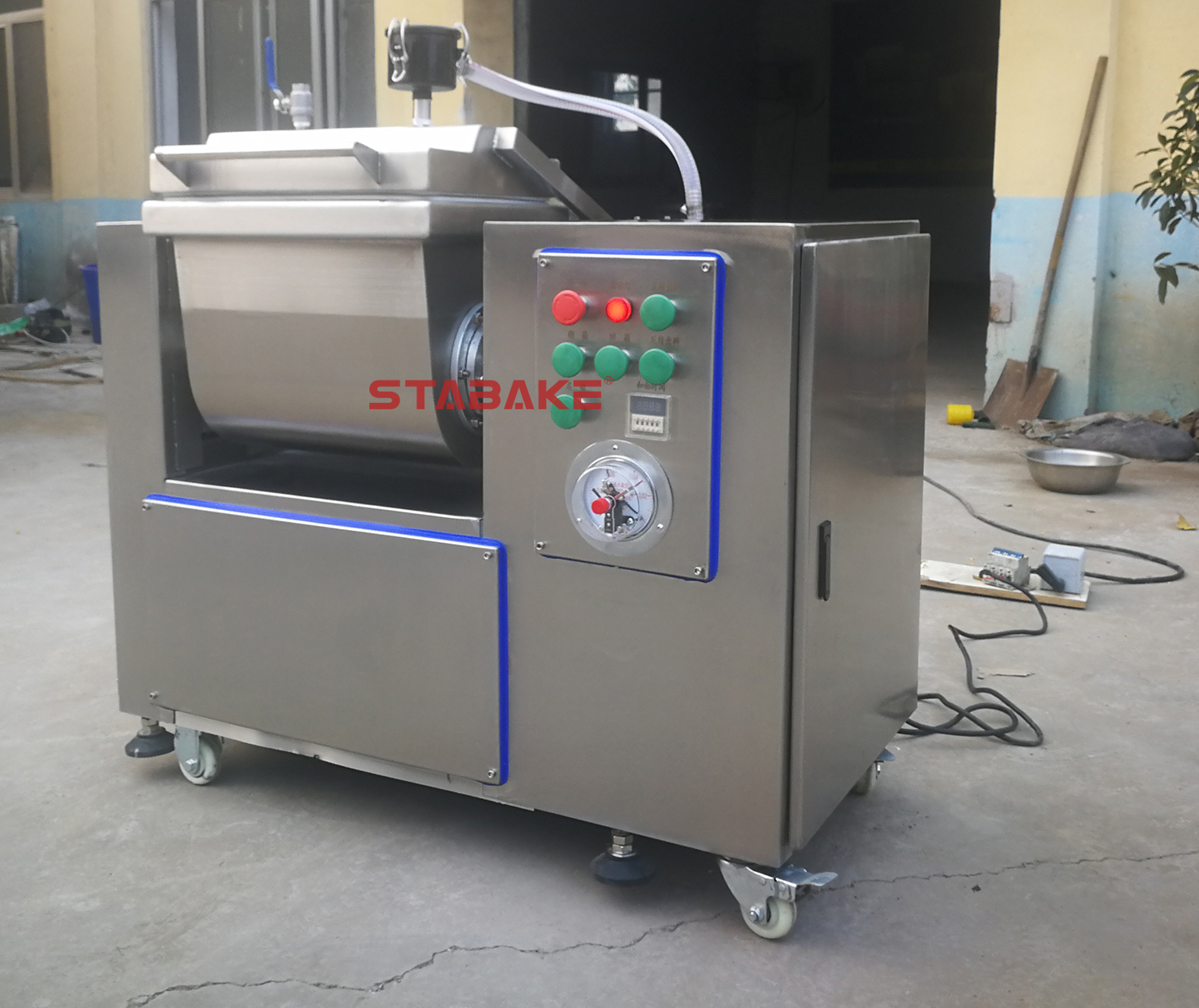 Horizontal Vacuum dough mixer