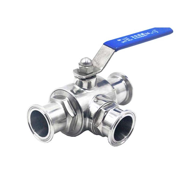 Hygienic Stainless Steel Clamped 3-Way Ball Valve from China ...