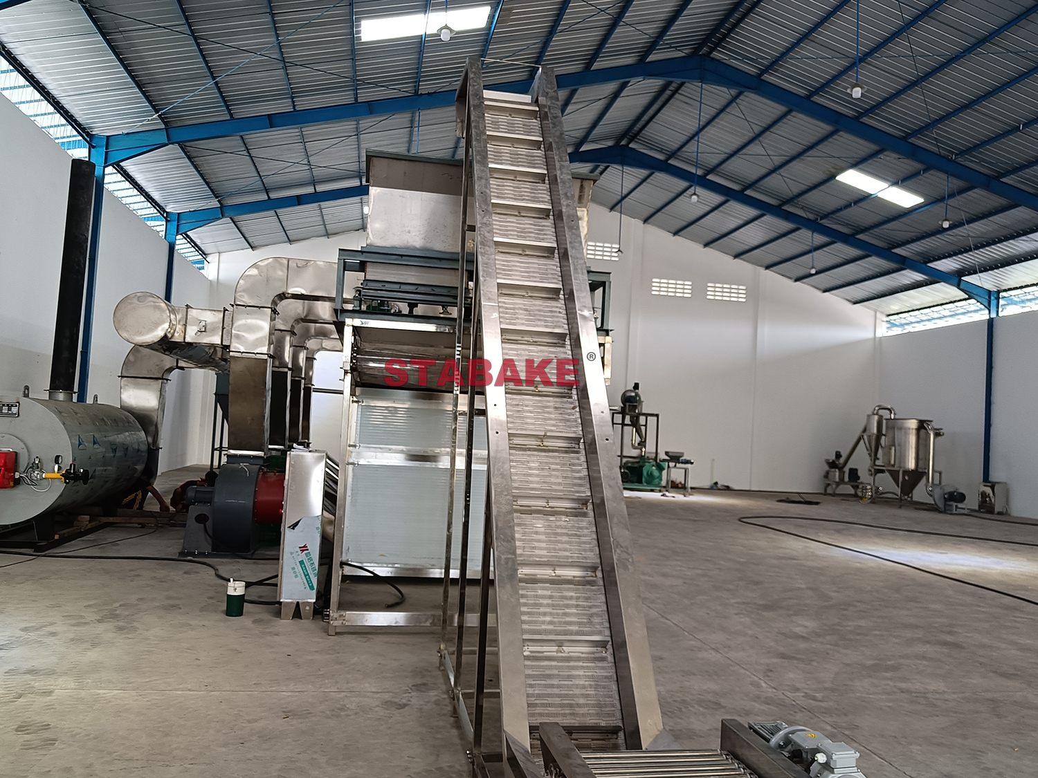 4. Konjac lifting conveyor