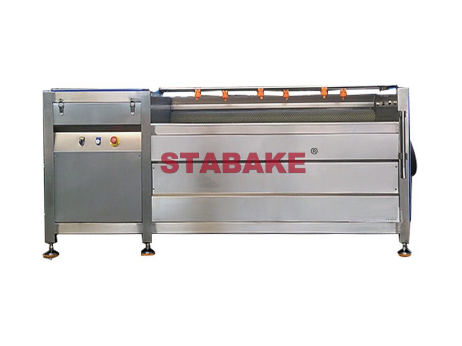 potato Brush roller peeling machine
