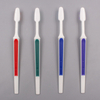 Плоская ручка взрослая зубная щетка с логотипом нейлоновой щетины