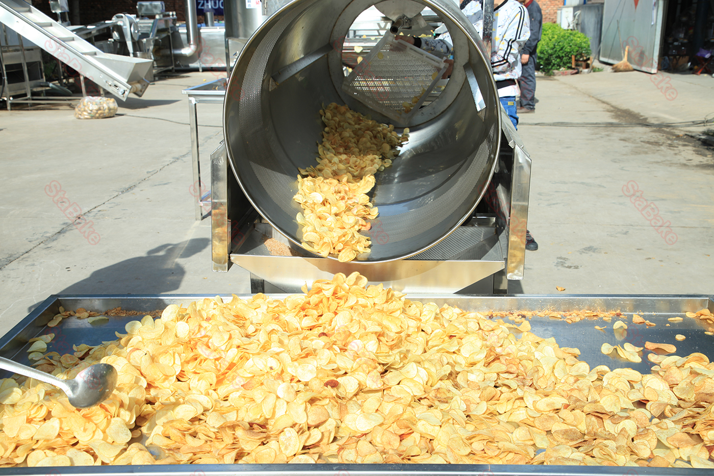 potato crisp making machine