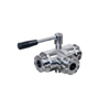 Hygienic Stainless Steel Clamped 3-Way Ball Valve T Port