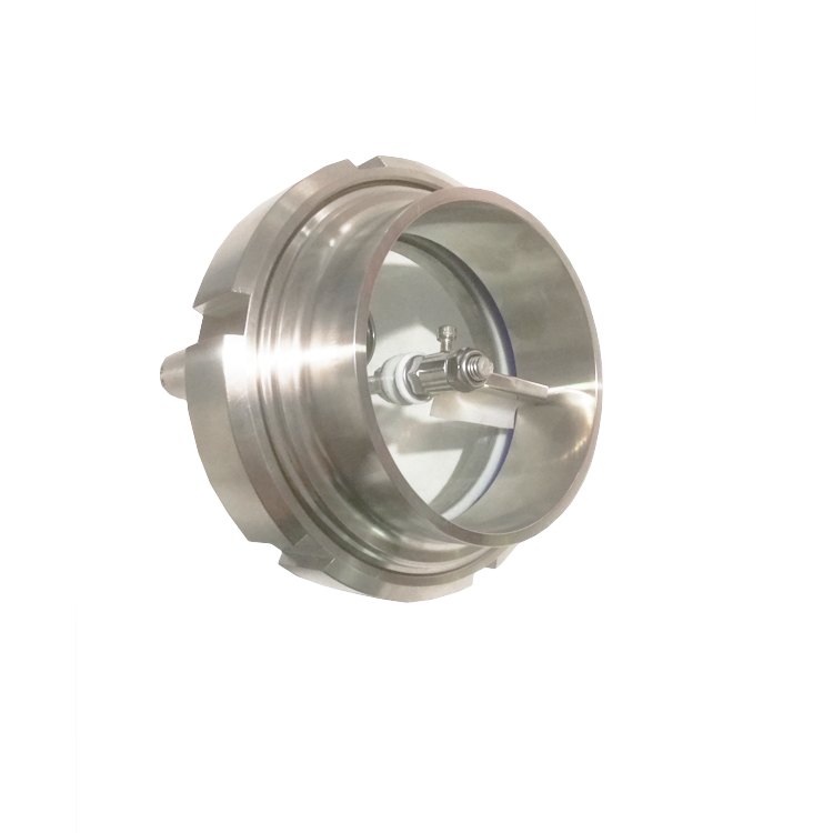 Sanitary Union Sight Glass with Light and Wiper
