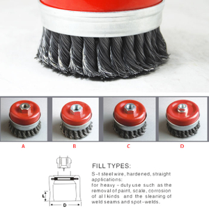 Cup Knotted Twist Wire Brush, 8202 Series